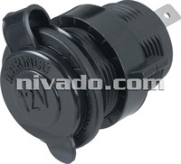 12V uttag med monteringsdetaljer
